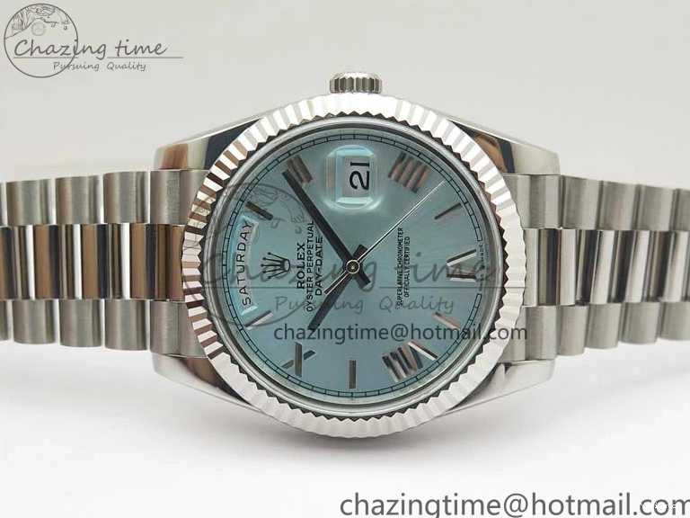 Day Tiffany Bp Maker on Best Dial Blue Roman 1:1 Bracelet 40 SS Edition SS A2836 Date 0408